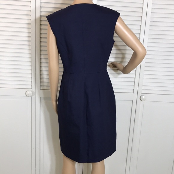Piazza Sempione Wool Blend Blue Dress Size 6 - Picture 8 of 13